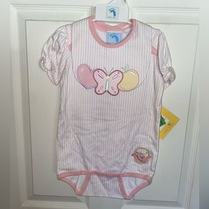 Baby onesie with matching bib